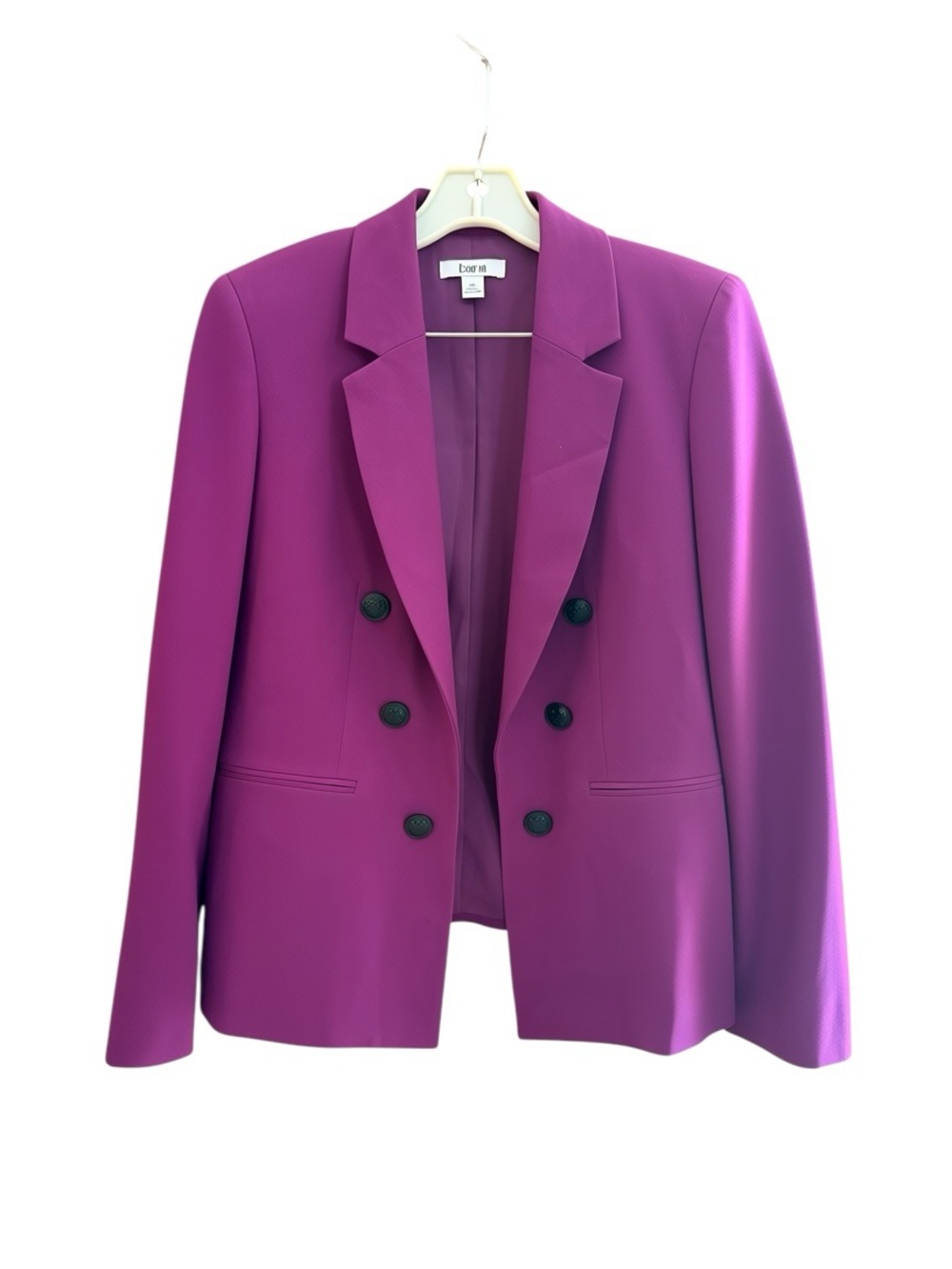 Bar III Purple Faux Double-Breasted Blazer